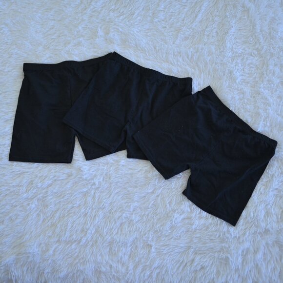 Amazon Girl's 3-Pack Cartwheel Shorts Black Size M 10/12 - Picture 2 of 3